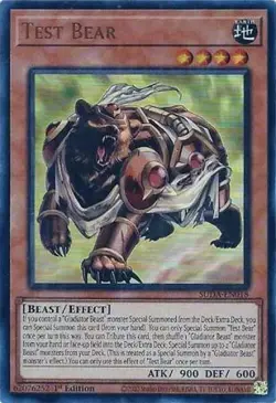 Yugioh! LP Test Bear - SUDA-EN018 - Ultra Rare - 1st Edition Lightly Played, Eng - Image 1