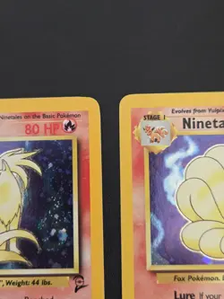 Pokemon TCG Ninetales Base Set 2 Holo Unlimited Rare Card 13/130 x2 - Image 5