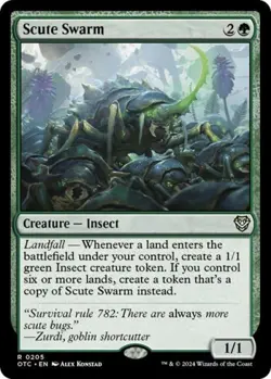 MTG English Scute Swarm NM Normal Commander: Outlaws of Thunder Junction - Image 1