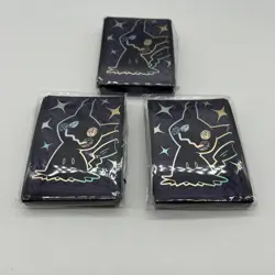 Pokemon TCG Mimikyu S&V Paldean Fates ETB Card Sleeves 65ct Lot of 3! NEW - Image 1