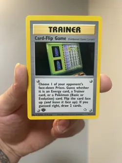 Card-Flip Game 92/111 1st Edition Neo Genesis Trainer Pokemon Card - LP/NM - Image 1