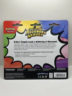 Pokemon Ascended Heroes 2-Pack Blister Promo Erika Tangela Card & Coin - Image 2