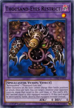 Yugioh! LP Thousand-Eyes Restrict - LED2-EN005 - Common - 1st Edition Lightly Pl - Image 1