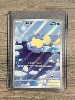 Pokemon Spheal TCG Illustration Rare Holo Card 199/191 S&V Surging Sparks Nm - Image 1