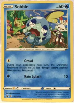 Pokemon Promo SOBBLE SWSH073 Holo NM/MINT Card Cute FAST SHIPPING - Image 1