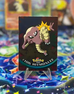 Pokemon Card Topps TV Animation Edition Series 2 Hitmonlee #106 Holo Foil - Image 1