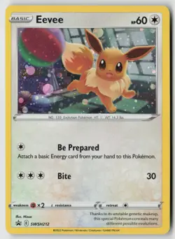 Eevee - SWSH212 - SWSH: Sword & Shield Promo Cards Holo - PTCG - Image 1