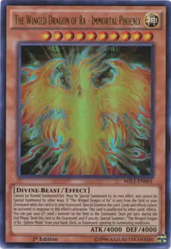 Yugioh! LP The Winged Dragon of Ra - Immortal Phoenix - MIL1-EN001 - Ultra Rare - Image 1