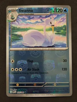 Swanna (Master Ball Reverse Holo) - White Flare - 026/086 - NM - Image 2