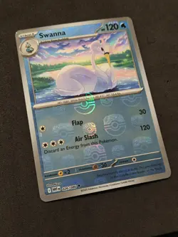 Swanna (Master Ball Reverse Holo) - White Flare - 026/086 - NM - Image 3