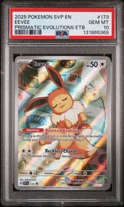 Eevee 2025 SVP Black Star Promo #173 Trading Card PSA 10 - Image 1