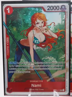 One Piece Card Game - Nami OP01-016 - R - Holo - 4x Playset - Ultra Deck - Image 2