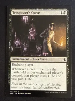 1x Trespasser's Curse (112) Amonkhet LP MTG Magic the Gathering x1 MKE - Image 1