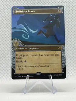 MTG Swiftfoot Boots (Showcase) Normal NM Avatar: The Last Airbender: Magic 317 - Image 1