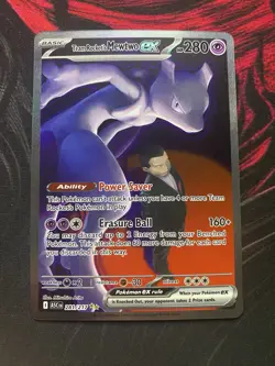 Pokemon Team Rocket's Mewtwo ex 281/217 Ascended Heroes SIR NM - Image 1