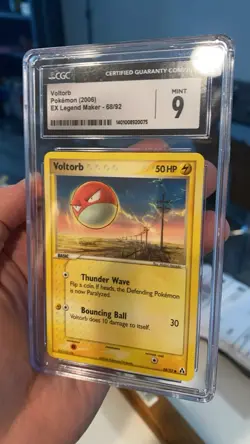 Voltorb 68/92 Legend Maker Pokemon Card CGC 9 - Image 3