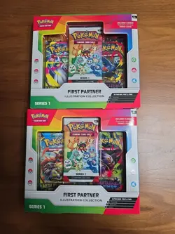 Pokemon First Partner Illustration Collection Series 1 Lot of 2 Brand New Sealed - Image 1