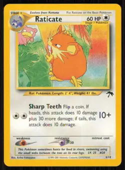 Raticate 6/18 Southern Islands Pokemon Lightly Played - Image 1