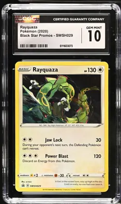 Rayquaza SWSH029 Black Star Promos Pokemon CGC 10 Gem Mint - Image 1
