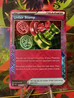 Unfair Stamp 165/167 Sv06: Twilight Masquerade Pokemon TCG - Image 1