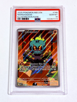 Pokemon Mega Evolution - Marshadow Illustration Rare Holofoil #146/132 PSA 10 - Image 1