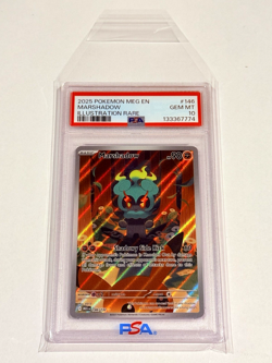 Pokemon Mega Evolution - Marshadow Illustration Rare Holofoil #146/132 PSA 10 - Image 3