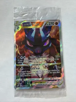 Pokemon TCG Lucario VSTAR Promo Crown Zenith SWSH291 Sealed Card Near Mint - Image 1