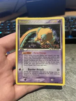 2005 Pokemon Deoxys (Defense Forme) 18/107 EX Deoxys Reverse Holo Rare - Image 1