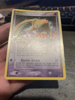 2005 Pokemon Deoxys (Defense Forme) 18/107 EX Deoxys Reverse Holo Rare - Image 3