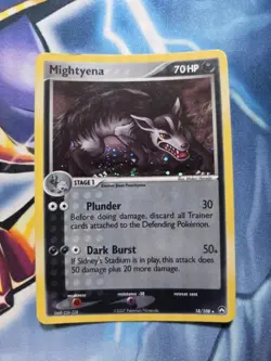 Pokemon TCG Mightyena Card Power Keepers Holo 18/108 - Image 1