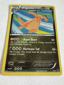 Pokemon Dragonite 5/20 Dragon Vault Holo + 2012 LP - Image 2
