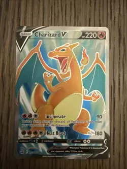 Pokemon 2022 Sword & Shield Brilliant Stars Charizard v Card #153/172 - Image 1