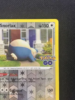 Pokemon TCG Snorlax 055/078 Pokemon GO Holo Rare Reverse Holo NM - Image 4
