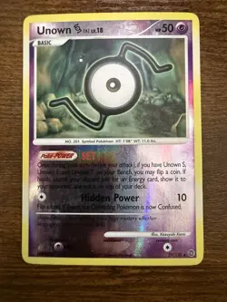 Unown [S] 39/132 Pokemon Diamond & Pearl Secret Wonders 2007 Reverse Holo MP - Image 1