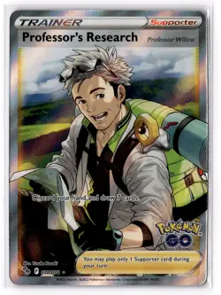 Professor's Research (Full Art) 078/078 Pokemon GO Holo LP - Image 1