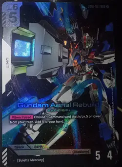 Gundam Card Game Newtype Rising Gundam Aerial Rebuild GD01-067 LR - Image 2