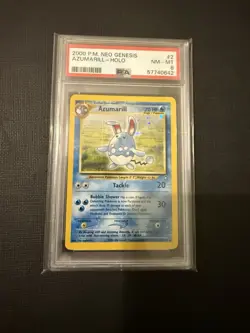 Pokemon Neo Genesis Azumarill #184 Holo Rare PSA 8 NM-MT - Image 2