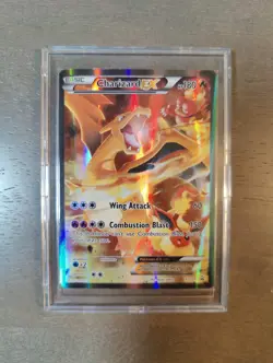 Pokemon TCG Charizard EX XY121 2016 Black Star Promo Full Art Holo - Image 1