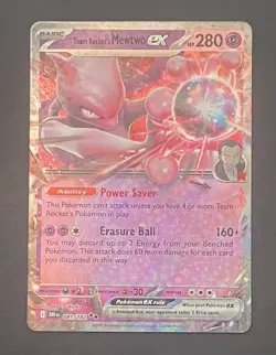 Pokemon Card Team Rocket's Mewtwo EX 081/182 Destined Rivals - Near Mint - Image 1