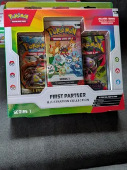 Pokemon TCG First Partner Illustration Collection Series 1 Promo Box - Image 1