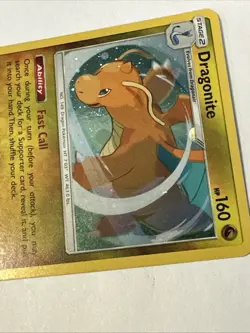 Pokemon TCG Dragonite 119/181 Sun & Moon Team Up Cosmos Holo Rare Card - Image 3
