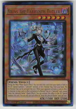 Arias the Labrynth Butler (Ultimate Rare) RA05-EN028 NM Yu-Gi-Oh - Image 1
