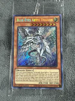 Blue-Eyes Abyss Dragon LDS2-EN015 Secret Rare 1st Edition Yugioh TCG SEALED NM/M - Image 1