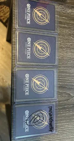 One Piece Card Game Roronoa Zoro Sr Eb04 Rebecca Sr Op15 Lot - 4 English Cards - Image 2