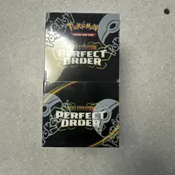 Pokemon TCG Perfect Order Half Booster Box Factory Sealed 18 Packs in hand - Image 1