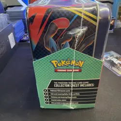 Pokemon Lunch Box Tin Sealed with 6 Packs 3 Foil Cards And More TCG - Image 4