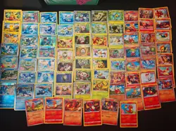 76 Starters 15 Holo Pokemon Cards TCG Gen 1 To 9 Like New 3 Pikachu Too! - Image 1