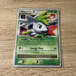 Pokemon Shaymin LV.X 127/127 Platinum Rare Holo Level Up Sky Forme TCG Card - Image 1
