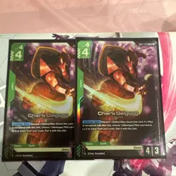 Gundam Card Game - Char's Gelgoog LR - Newtype Rising GD01-023 (Comes with 2x) - Image 1