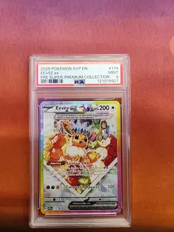 Eevee ex 174 Sv: Scarlet & Violet Promo Cards Holo PSA 9 MINT - Image 1